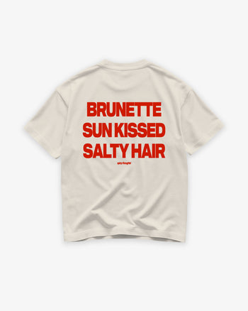 Heavy Oversized Tee - Brunette, Sun Kissed, Salty Hair