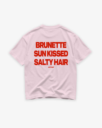 Heavy Oversized Tee - Brunette, Sun Kissed, Salty Hair