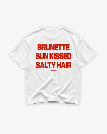 Heavy Oversized Tee - Brunette, Sun Kissed, Salty Hair