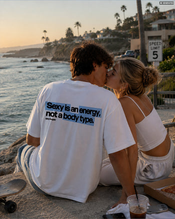Heavy Oversized Tee - Sexy Is an Energy, Not a Body Type