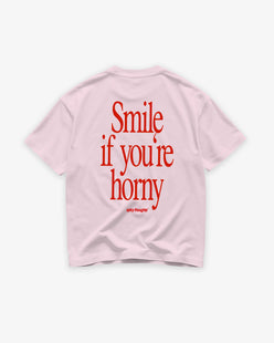Heavy Oversized Tee - Smile, If You’re Horny