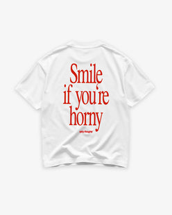 Heavy Oversized Tee - Smile, If You’re Horny