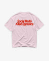 Heavy Oversized Tee - Social Media Killed Romance