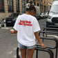 Heavy Oversized Tee - Social Media Killed Romance