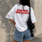 Heavy Oversized Tee - Social Media Killed Romance