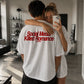 Heavy Oversized Tee - Social Media Killed Romance
