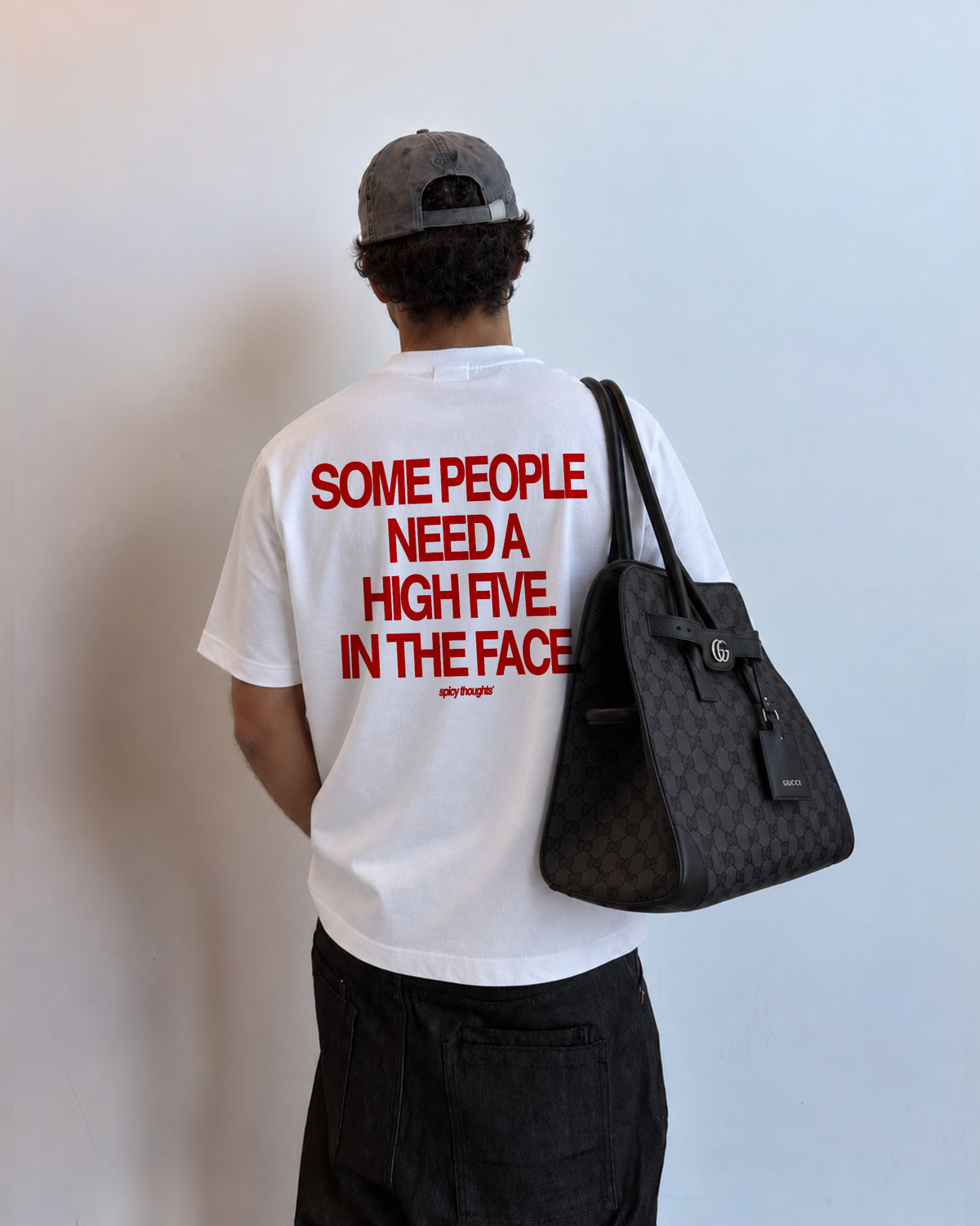 Heavy Oversized Tee - Some People Need A High Five