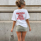 Heavy Oversized Tee - Some People Need A High Five