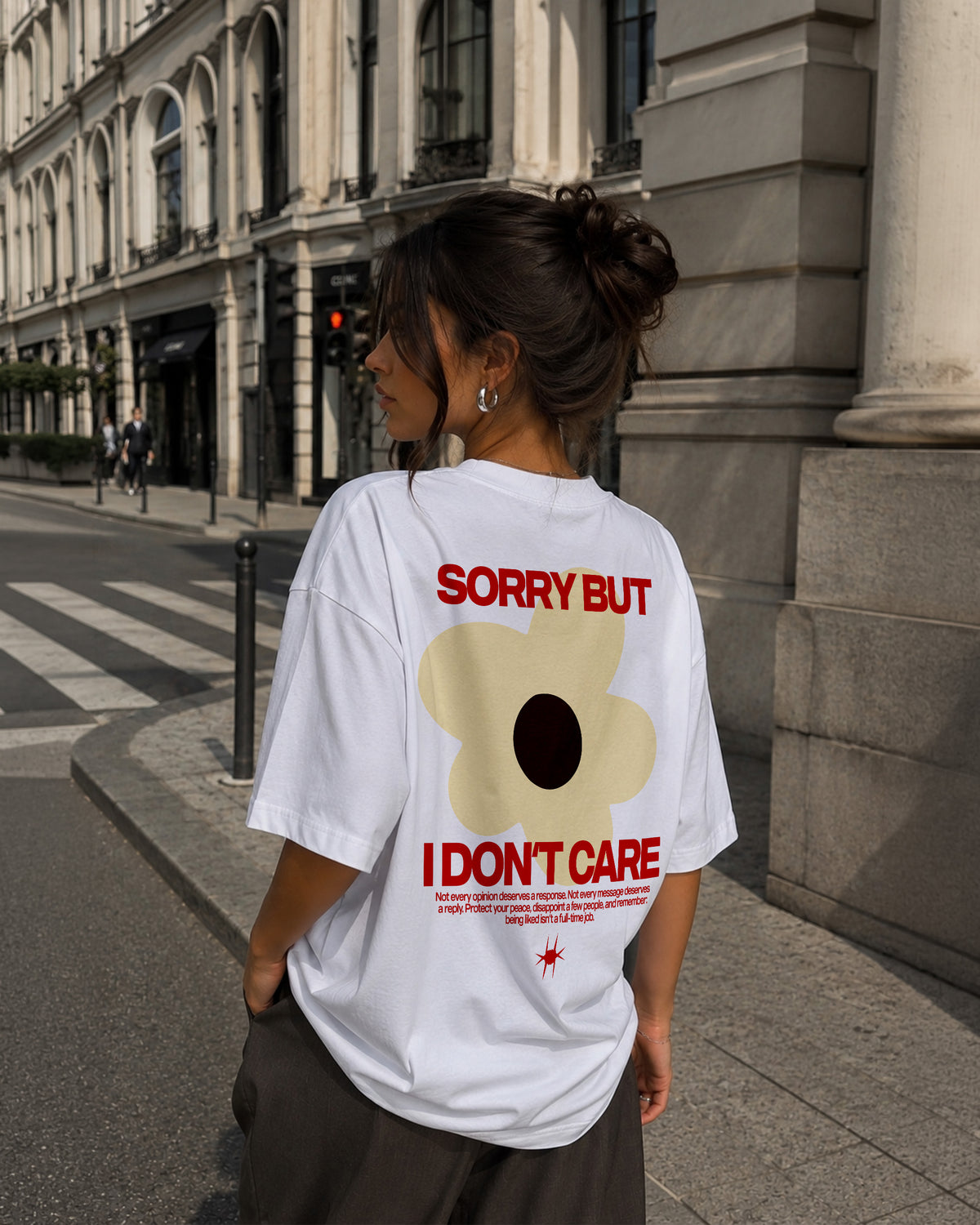 Heavy Oversized Tee - Sorry But I Don’t Care