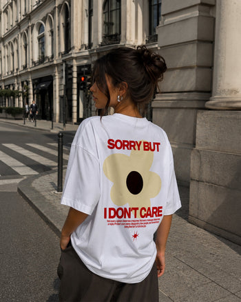 Heavy Oversized Tee - Sorry But I Don’t Care