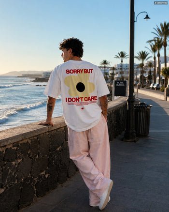 Heavy Oversized Tee - Sorry But I Don’t Care