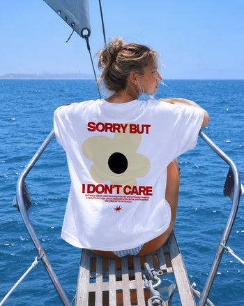 Heavy Oversized Tee - Sorry But I Don’t Care