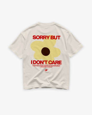 Heavy Oversized Tee - Sorry But I Don’t Care