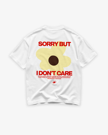 Heavy Oversized Tee - Sorry But I Don’t Care