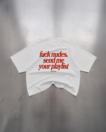 Heavy Oversized Tee - Send Me Your Playlist