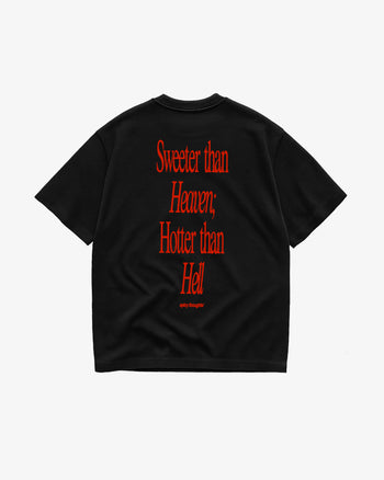 Heavy Oversized Tee - Sweeter Than Heaven, Hotter Than Hell