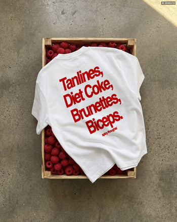 Heavy Oversized Tee - Tanlines, Diet Coke, Brunettes, Biceps.