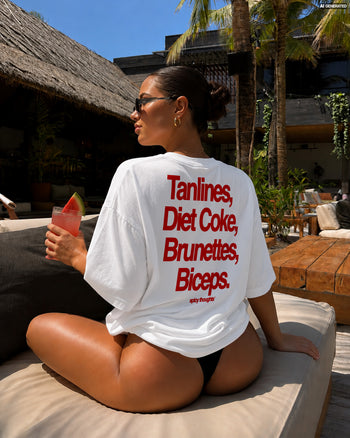 Heavy Oversized Tee - Tanlines, Diet Coke, Brunettes, Biceps.