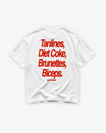 Heavy Oversized Tee - Tanlines, Diet Coke, Brunettes, Biceps.