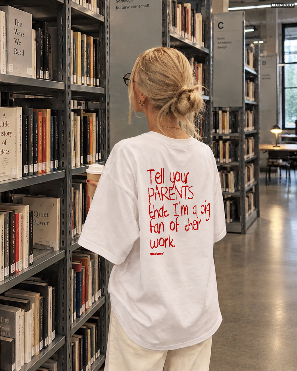 Heavy Oversized Tee - Tell your parents that I’m a big fan of their work