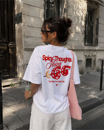 Heavy Oversized Tee - Too Spicy For Small Talk