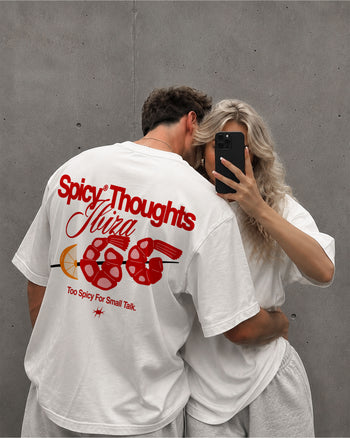 Heavy Oversized Tee - Too Spicy For Small Talk