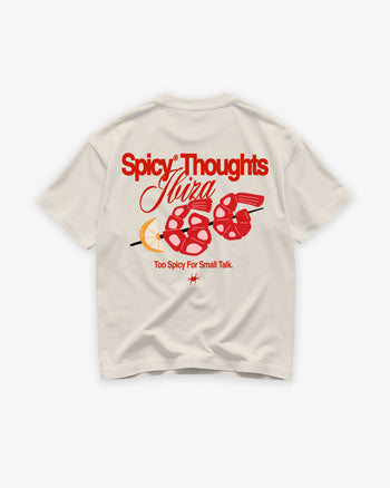 Heavy Oversized Tee - Too Spicy For Small Talk