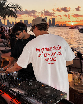 Heavy Oversized Tee - I Know I Can Treat You Better