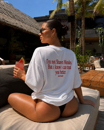 Heavy Oversized Tee - I Know I Can Treat You Better
