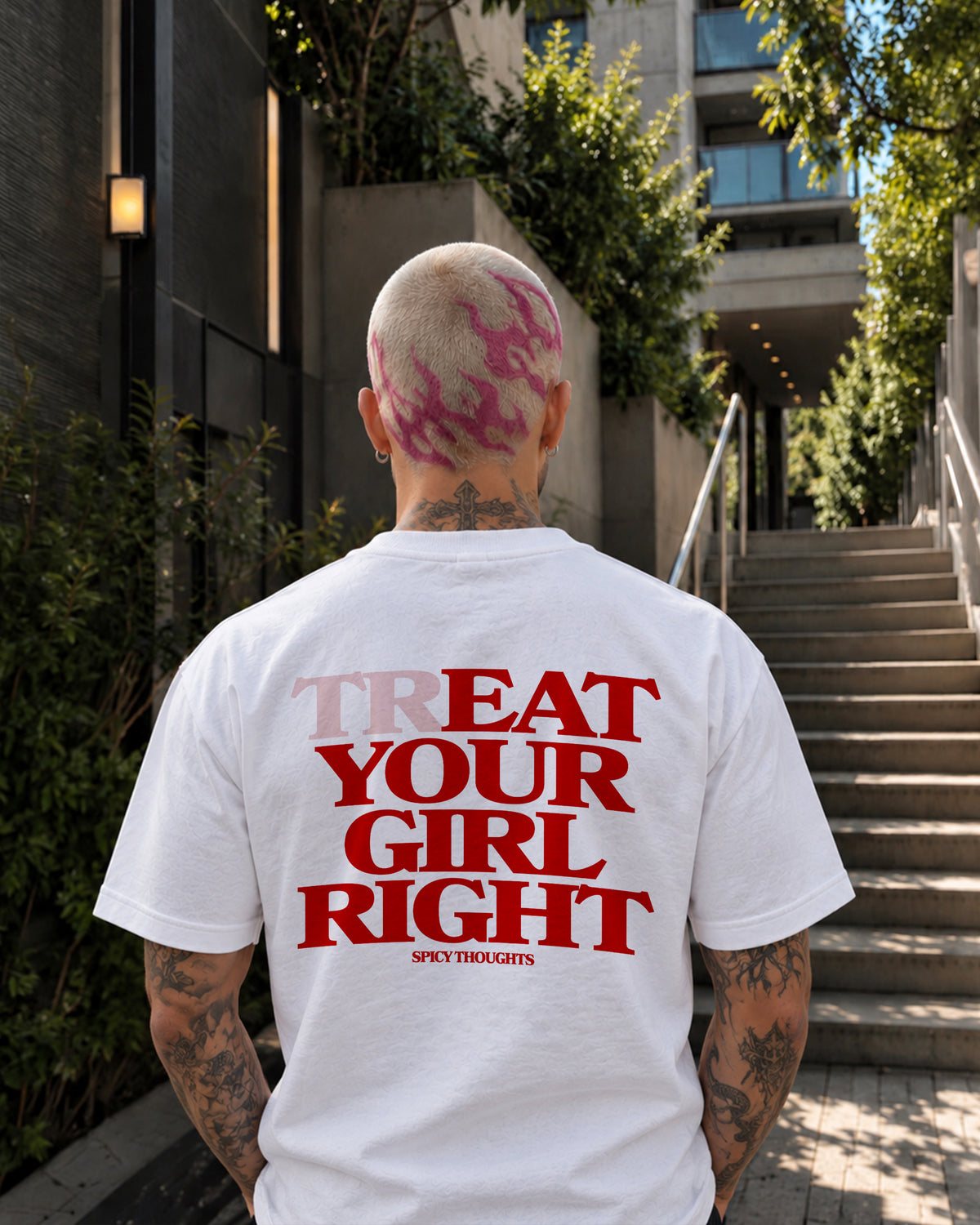 Heavy Oversized Tee - Treat Your Girl Right