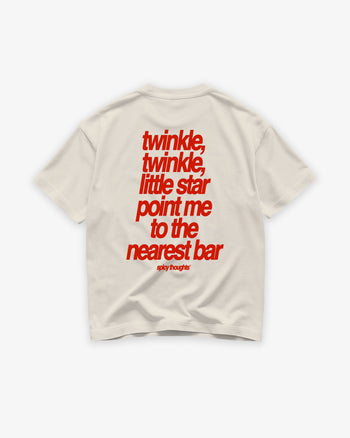 Heavy Oversized Tee - Twinkle Twinkle Little Star