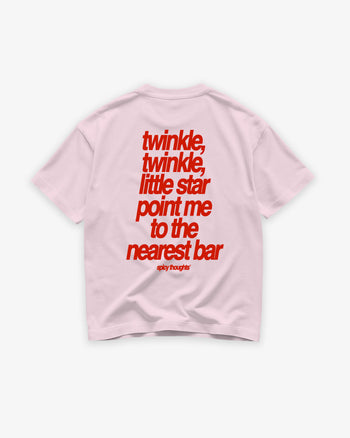 Heavy Oversized Tee - Twinkle Twinkle Little Star