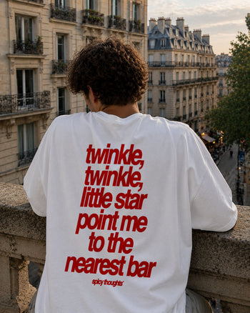 Heavy Oversized Tee - Twinkle Twinkle Little Star