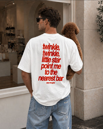 Heavy Oversized Tee - Twinkle Twinkle Little Star