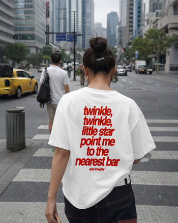 Heavy Oversized Tee - Twinkle Twinkle Little Star