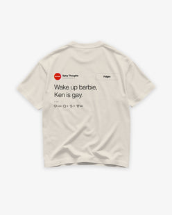 Heavy Oversized Tee - Wake Up Barbie "Feed"