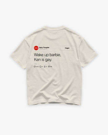 Heavy Oversized Tee - Wake Up Barbie "Feed"