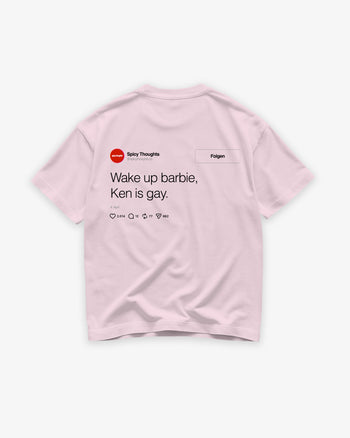 Heavy Oversized Tee - Wake Up Barbie "Feed"