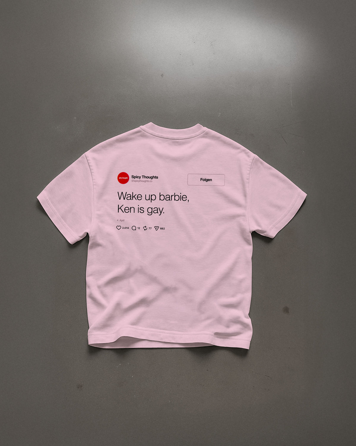 Heavy Oversized Tee - Wake Up Barbie "Feed"