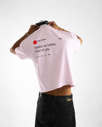 Heavy Oversized Tee - Wake Up Barbie "Feed"
