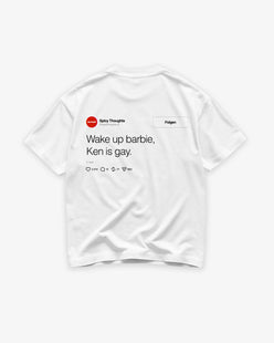 Heavy Oversized Tee - Wake Up Barbie "Feed"