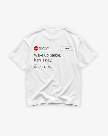 Heavy Oversized Tee - Wake Up Barbie "Feed"