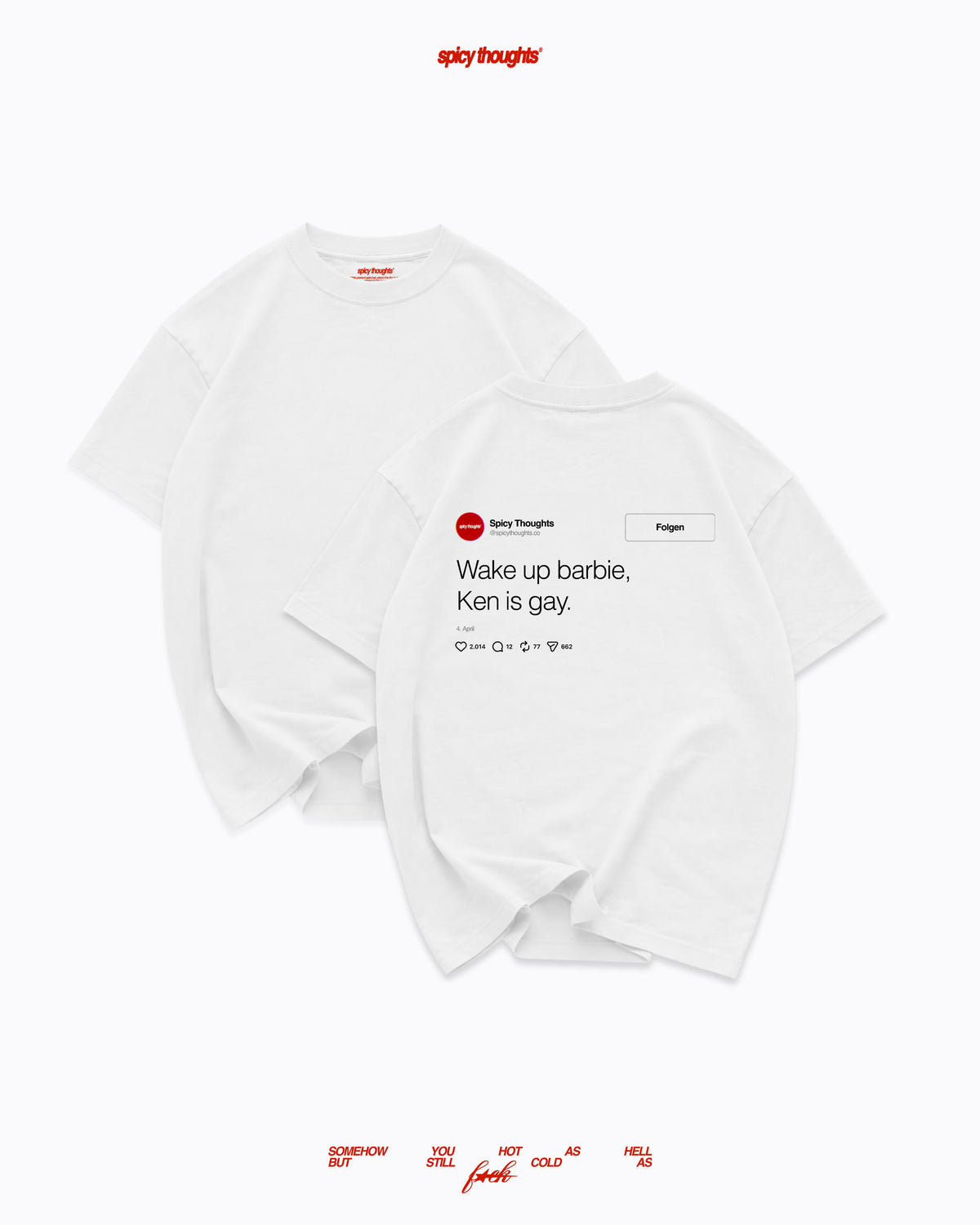 Heavy Oversized Tee - Wake Up Barbie "Feed"