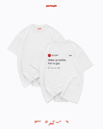 Heavy Oversized Tee - Wake Up Barbie "Feed"