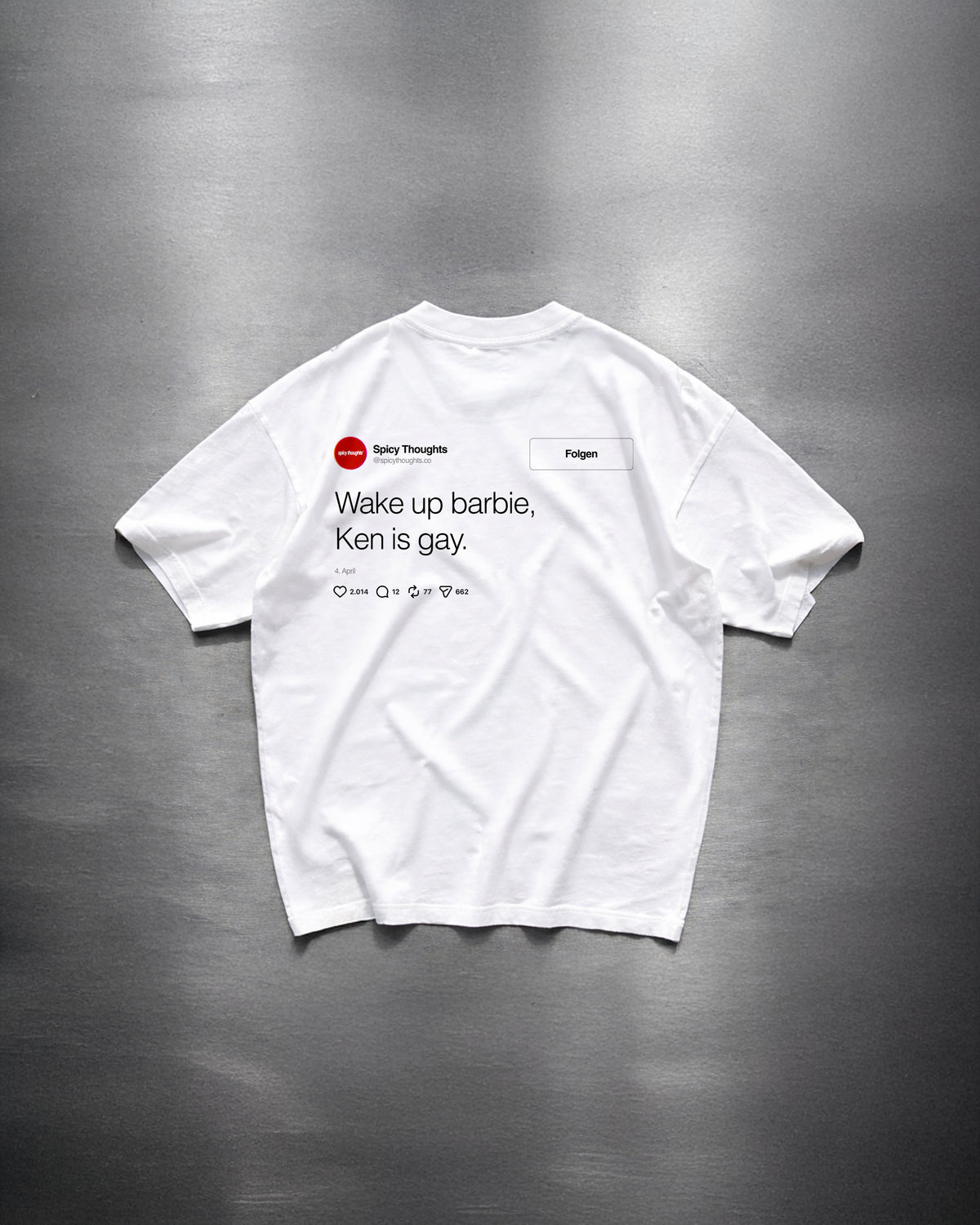 Heavy Oversized Tee - Wake Up Barbie "Feed"