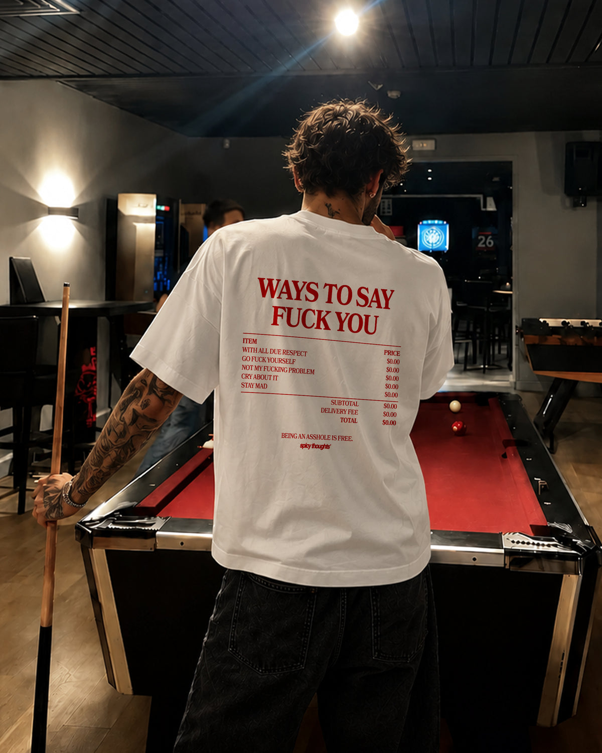 Heavy Oversized Tee - Ways To Say Fuck You