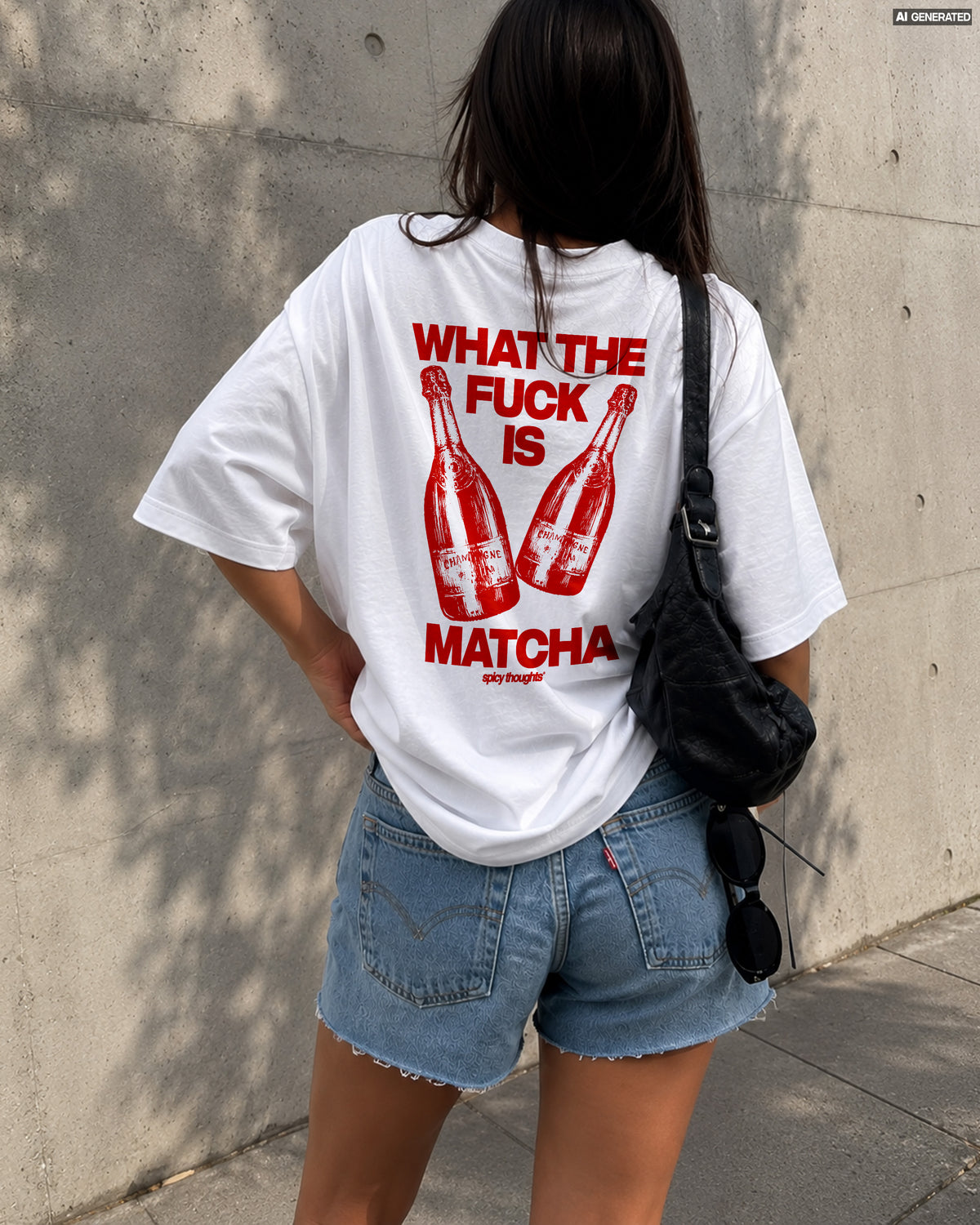 Heavy Oversized Tee - What The Fuck Is Matcha