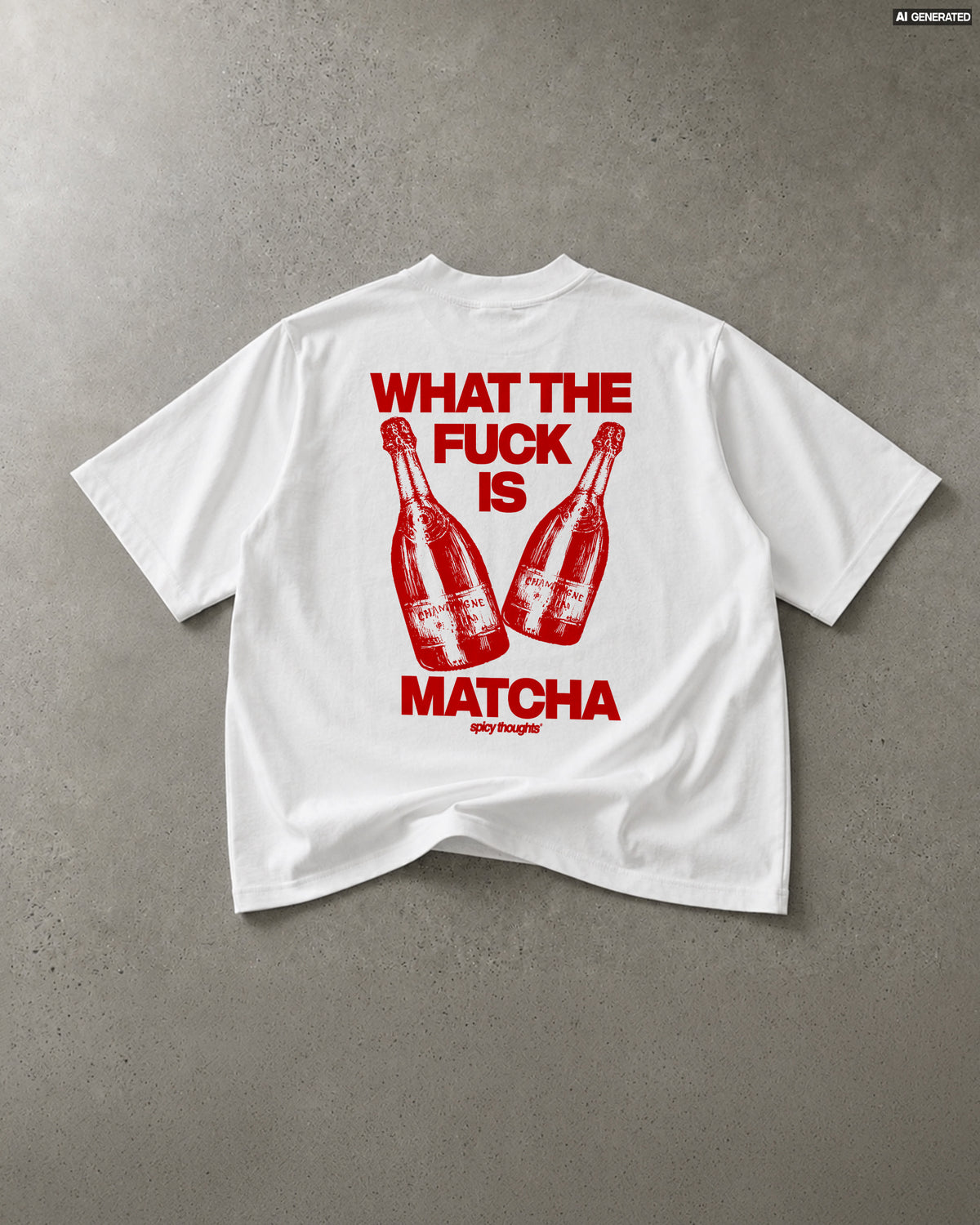 Heavy Oversized Tee - What The Fuck Is Matcha