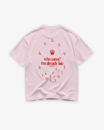 Heavy Oversized Tee - Who Cares? I’m Already Late.
