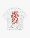 Heavy Oversized Tee - Wine Dine & Sixty Nine